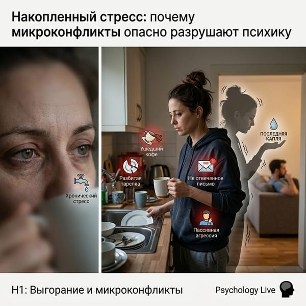 Накопленный стресс: почему микроконфликты опасно разрушают психику